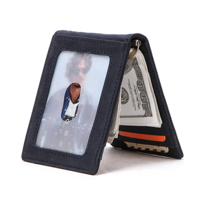 Custom Money Clip <strong>Wallet</strong> Slim <strong>Zip</strong> Coin Pocket Front Id Pocket Bifold Rfid <strong>Mens</strong> <strong>Wallet</strong> - Product Image 3