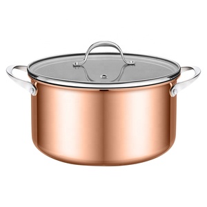 Bán buôn thiết kế mới 9 cái đồng chậu nấu ăn thép không gỉ <span class=keywords><strong>Cookware</strong></span> sets cổ điển kim loại phong cách - Product Image 5