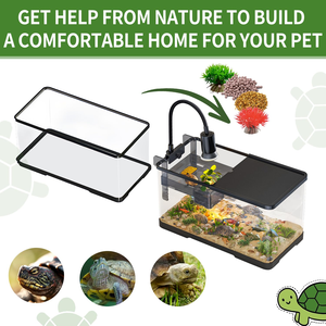 Pecera de Plástico Transparente para Escritorio, Estilo Ecólico, para Peces Betta y Goldfish, Accesorio Decorativo para Mascotas - Product Image 6
