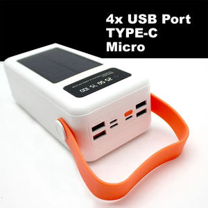 Tendance 2025 Camping en plein air batterie externe 100000Mah <span class=keywords><strong>chargeur</strong></span> Portable pour <span class=keywords><strong>iphone</strong></span> Powerbank <span class=keywords><strong>chargeur</strong></span> <span class=keywords><strong>solaire</strong></span> Cargador Portatil - Product Image 5