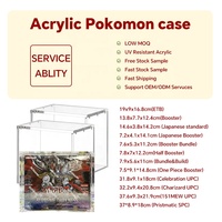 Étui de protection personnalisé en acrylique pour cartes de jeu, boîte de présentation haute clarté et anti-UV pour cartes à collectionner
