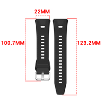 Bracelet de montre en silicone original pour Huawei Watch GT7 Pro 46 mm, bracelet de remplacement sport 22 mm, bracelet de montre intelligente respirant