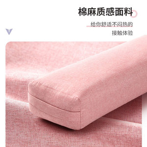 Yoga Bolster Pink Purple Gray Iyengar Pillow Lumbar Support For Yoga Pilates Practice - Product Image 5