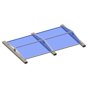Dấu hiệu nghệ thuật mái bằng phẳng PV gắn chân đế ballasted D Dome năng lượng mặt trời gắn kết cấu trúc Bảng điều khiển quang điện - Product Image 5
