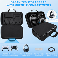 Nouveau sac dur croisé diagonal multifonctionnel pour console de jeu pour PS5 Pro/sac de rangement EVA à fermeture éclair mince