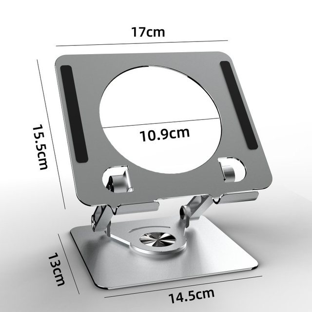 For 10 Inch 12 Inch 360 Degree Rotating Tablet Holder Height Adjustable Foldable Desktop Tablet Stand for 10 Inch Tablet