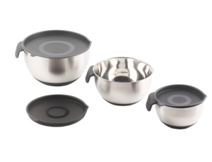 <strong>Air</strong> Tight <strong>Bowl</strong> With Lids Set Stainless Steel Non-Slip Mixing <strong>Bowl</strong> Set with Pour Spout