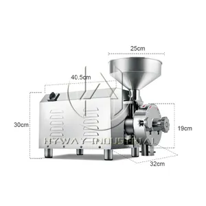 HY Penggiling Penggiling Elektrik 40/60/100KG, Blender Penggiling Gandum Elektrik