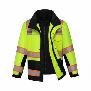 Vêtements de travail personnalisés de haute qualité pour hommes, veste et pantalon, ensemble de construction, uniformes de travail de sécurité, vêtements de travail - Product Image 1