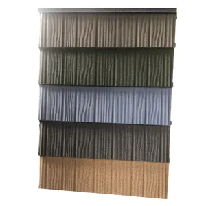Nuovi materiali di costruzione di colore pietra rivestito tetto <span class=keywords><strong>in</strong></span> <span class=keywords><strong>metallo</strong></span> piastrelle prezzo - Product Image 1