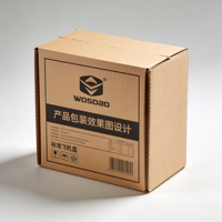 Boîte de déménagement en carton ondulé grande capacité avec poignée pour le rangement et l'emballage des bagages