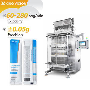 Máquina Envasadora de Líquidos Multicarril, Máquina Envasadora de Sobres para Champú, Acondicionador para el Cabello, Kétchup, Miel - Product Image 1