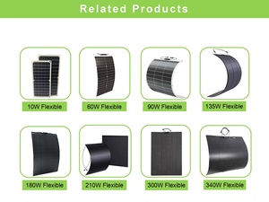 Panel Solar Flexible de 55w 70w 80w, Forma Larga y Estrecha, Hecho a Medida, Totalmente Negro, Ligero, para Techo de Autocaravana, Camión, Jardín, Valla - Product Image 6