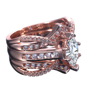 Anello impilabile in pietra stile Queen da donna, elegante gioiello di tendenza per le dita - Product Image 5