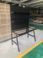 Xingyuan table de bureau d'étude de bureau à domicile de conception simple avec étagère et table d'étude de panneau perforé pour les étudiants adultes