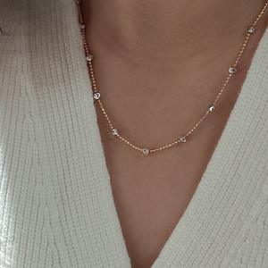 S925 Sterling <b>Silver</b> Cat's Eye Sweater <b>Chain</b> Vintage Style Adjustable <b>Necklace</b> Niche Design Simple Fashionable Pendant <b>Necklaces</b> - Product Image 2