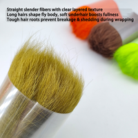 Nieuw Rams Wol Vliegvismateriaal 12cm 150g/Bundle 8 Camo Kleuren Streamer Vliegmaakmateriaal