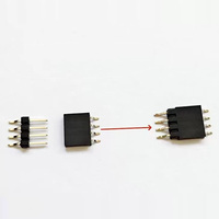 Connecteur femelle SMT SMD PH+FH à angle droit, pas de 2,54 mm (0,100 po), 1x8 broches, 8 positions, simple rangée, pour montage en surface sur PCB