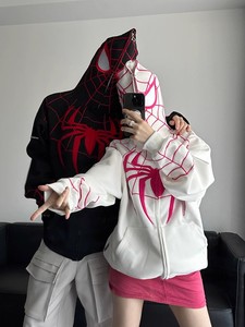 2025 sweats à capuche à glissière pour hommes et femmes avec pull imprimé <span class=keywords><strong>Spiderman</strong></span> - Product Image 2