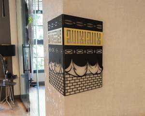 Décoration murale en métal Art déco islamique Kufic Kaaba, calligraphie arabe, cadeau du Coran pour le Ramadan, grande décoration intérieure suspendue - Product Image 4