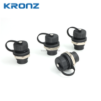 Conector Circular RJ45 KRONZ de 20 mm, Extensión Ethernet Doble Hembra, Acoplador de Interfaz de Cable de Red para Montaje en Panel