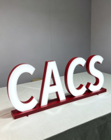 Lettres en relief 3D en acrylique personnalisées avec éclairage frontal LED, logo, enseigne de magasin extérieure, décoration murale pour entreprise