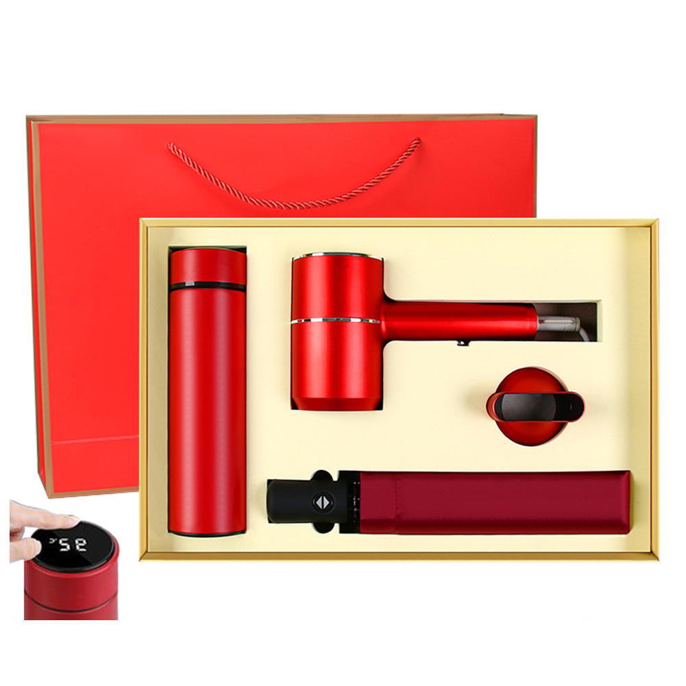 Red-Hair dryer+umbrella+water bottle