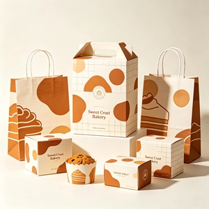 Cajas para Pasteles Impresas Personalizadas al por Mayor, Caja de Embalaje para Cupcakes, Contenedor de Alimentos Desechable Ecológico para Donuts, Pasteles y Galletas - Product Image 4