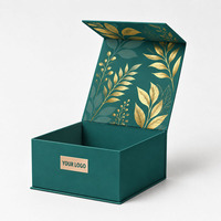 Boîte cadeau de luxe à fermeture magnétique avec logo personnalisé, grand format, en carton rigide, emballage en papier mat