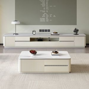 Mueble Moderno para <span class=keywords><strong>TV</strong></span> con Marco de Madera de Lujo, Unidad de Gabinete para <span class=keywords><strong>TV</strong></span> Gris de Diseño Sencillo, Juego de Soporte de <span class=keywords><strong>TV</strong></span> de Lujo Ligero para Sala de Estar - Product Image 2