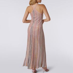 Nouvelle robe imprimée rayée pour femme, couleur bonbon, robe en tricot pour femmes - Product Image 5