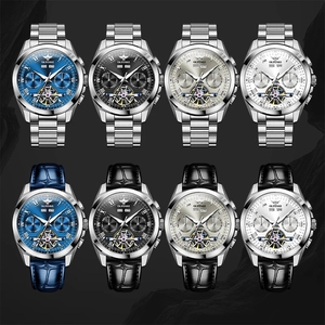 Reloj OUPINKE 3281 para Hombre, Tourbillon Multifuncional, Cronógrafo Mecánico, Resistente al Agua 50M, Reloj de Lujo de Alta Calidad - Product Image 5