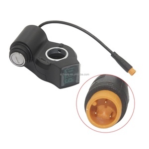 Interrupteur de démarrage pour trottinette électrique, avec verrouillage, affichage, accélérateur à pouce et clé, 24V, pour guidon de trottinette électrique - Product Image 2