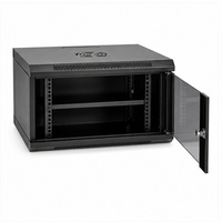 Armoire de serveur compacte 4U 19 pouces, coffret réseau sur pied avec porte vitrée verrouillable, fourniture directe usine