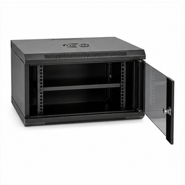 4U 19 Inch Server Rack Cabinet Compact Floor Standing Network Enclosure with Lockable Glass Door Factory Supply