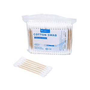 Bâtonnet de coton en bois, coton-tige avec sac, maquillage, santé, médical, nettoyage des oreilles, bijoux, bâtonnets de précision, tête de coton-tige - Product Image 1