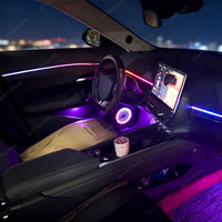 KYNCHO pour VINFAST VF7 Éclairage intérieur automobile Lumière ambiante de voiture Symphonie fluide Lampe décorative 12V pour voiture Contrôlée par application