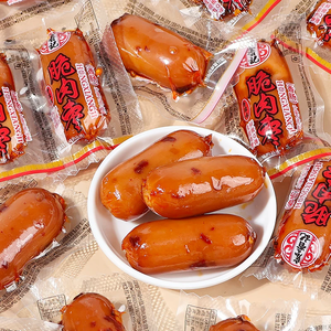 Hongxiangji Vente en gros de saucisses instantanées épicées, en-cas de viande 200g BBQ OEM - Product Image 2