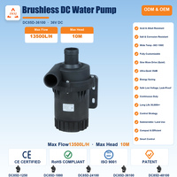 Pompe à eau solaire submersible à courant continu pour bassin, eau usée, eau de condensation, eau acide, eau de refroidissement, eau de vague, eau de récif, petite, puissante, à entraînement variable et à pression variable