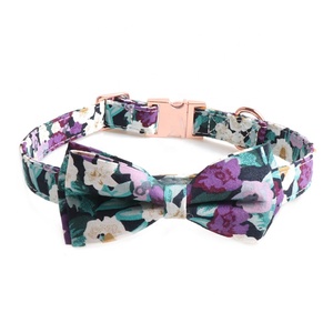 <span class=keywords><strong>Collar</strong></span> de Tela Floral para Perro, Cómodo, Suave, con Corbatín Desmontable, Ajustable, <span class=keywords><strong>Collar</strong></span> para Mascotas, Gatos y Perros, <span class=keywords><strong>Collar</strong></span> Estampado a la Moda - Product Image 3