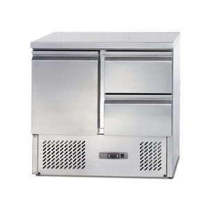 Commercial Kitchen Equipment 304 Stainless Steel Static Cooling 1 Door 2 Doors 3 Prep WorkBench Salad <b>Bar</b> Refrigerator S900STD S - Product Image 3