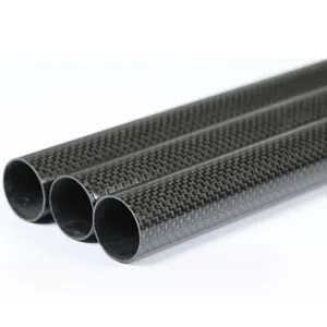 Tube Manufacturers Custom Carbon Fiber Tube Coil Tube Twill Plain Carbon Fiber Round Tube