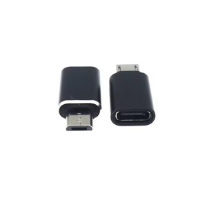 Adaptateur Micro USB vers USB C, adaptateur de transfert de données, pour Galaxy S7/S7 Edge/S6/<span class=keywords><strong>J7</strong></span>, <span class=keywords><strong>LG</strong></span> G4 et autres appareils (noir) - Product Image 3