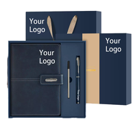 Ensemble cadeau de bureau en acier inoxydable avec impression de logo personnalisable, stylo, clé USB, boîte cadeau promotionnelle pour entreprise