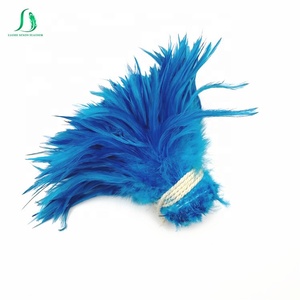 Bán buôn nhuộm Gà trống yên xâu chuỗi lông cho Lễ hội Lễ hội trang trí trang phục bay buộc thủ công tự làm - Product Image 4