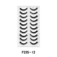 Ensemble de faux cils à bande transparente, bande invisible et douce, cils en bande 3D naturels, réutilisables, faits à la main