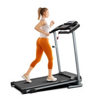 Cinta de correr eléctrica de potencia de Motor 2,5, pantalla LCD plegable multifunción para el hogar para usuarios de 120kg para uso en gimnasio en casa