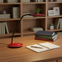 Lampe de bureau LED DC portable, moderne et simple, en ABS, avec loupe flexible et réglable, pour la lecture et la protection des yeux dans les chambres