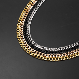 Dây Chuyền Vàng Con Chó Cổ Áo Phần Cứng Nhiệm Vụ Nặng Nề Thép Không Gỉ Vật Nuôi Cuba Liên Kết Pitbull Con Chó Cổ Áo Chuỗi Con Chó Cổ Áo Và Dây Xích - Product Image 3