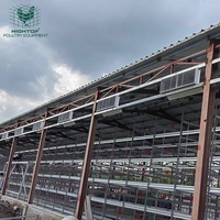 Gallinero Prefabricado de Acero Galvanizado, Diseño Moderno y Económico, Estructura de Marco Metálico para Cría de Aves de Corral